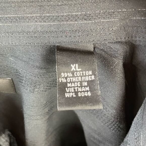 NWT Black Button Down Dress Shirt Size XL - Picture 6 of 6